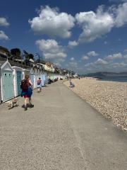 Final stretch along the beach at Lyme Regis